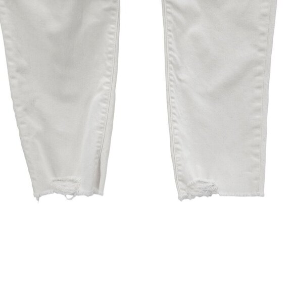 Madewell The Perfect Vintage Crop White Denim Jeans Button Fly Womens 28 - Picture 5 of 10
